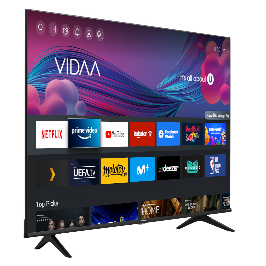 HISENSE TV QLED 65'' 4K- VIDAA SMART OS -  H65A7GS